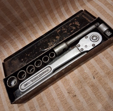 BRITOOL AF SOCKET SET - 10 PART & CASE - RATCHET  EXTENSION BAR  T BAR  SOCKETS