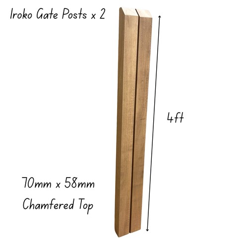 Planed iroko pair hardwood - pair,