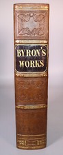 1837 The Works of Lord Byron Complete in 1 Volume with Notes Leather Binding