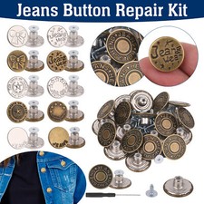 Removable Metal Denim Jeans