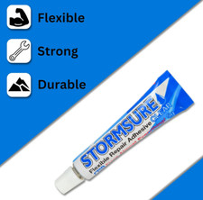 Stormsure Clear Flexible Repair Adhesive 5g tube Seals Leaks holes Shoes Tents