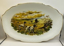 Rare Bareuther Waldsassen Serving Platter English Pointer & Pheasants Game Tray