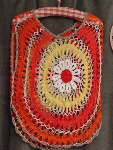 Vintage hippy sunburst - , crochet