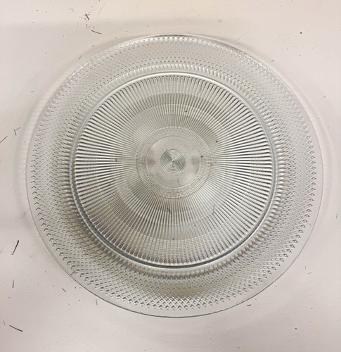 Clear round textured - 12”,