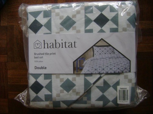 Habitat double bed set brushed - double,