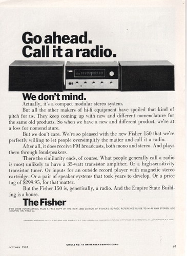 Fisher model 150 - 150, stereo