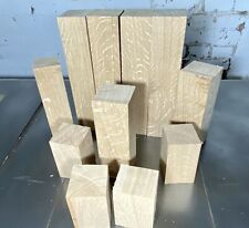 4No. 70x70x100mm, Prime Grade Oak, Woodturning Spindle Blanks. Wood Working