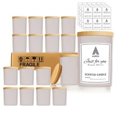 Candle Containers Jars Bamboo