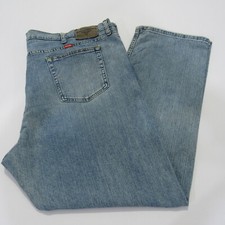 Wrangler Mens Relaxed Fit straight leg Blue Jeans W44  / L30  REF (M18200)