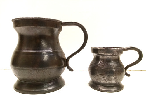 Antique pewter gill - antique,