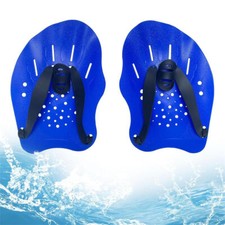 1Pair Swimming Hand Paddles with Adjustable Straps Training Aid for Adults Kids