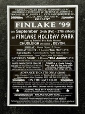 Vintage FINLAKE 1999 Devon Scooter Rally FLYER The Jamm LAMBRETTA Vespa PX150