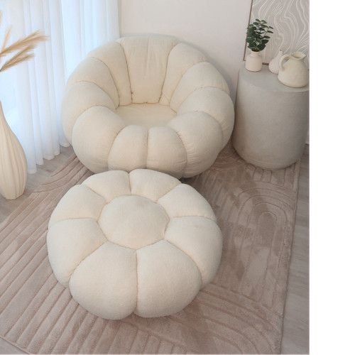 Boucle pumpkin chair and - boucle,