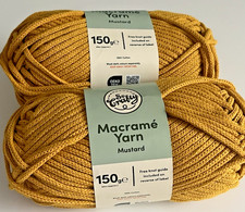 Mustard macrame yarn 2 x 150g
