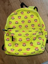 Paul Frank Neon Yellow Green Backpack School Bag