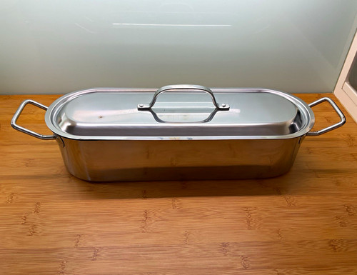 Stainless steel fish poacher - fish, poacher/