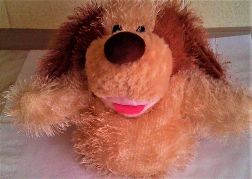 Vintage plush hand - hand, puppet