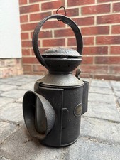 OLD RAILWAY HAND LAMP LANTERN - PLATED POLKEY BIRMINGHAM