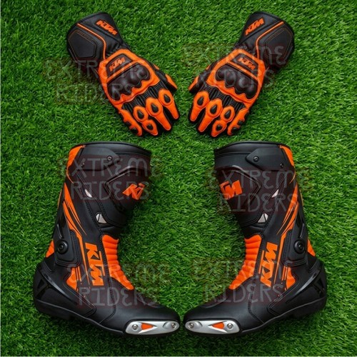 Ktm motorbike boots gloves - motorbike, set