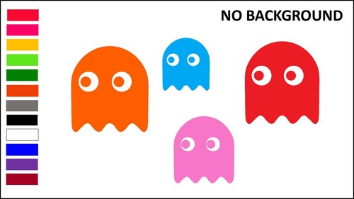 Pac man ghost - pac-man,, decal