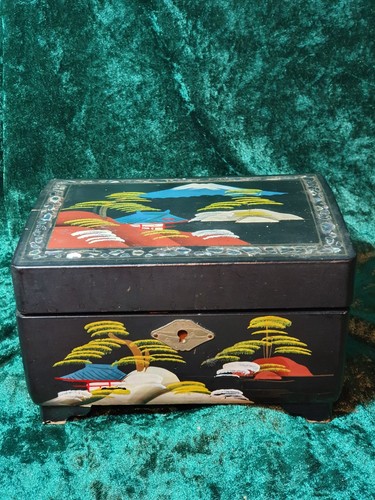 1950s japanese black lacquered - japanese,