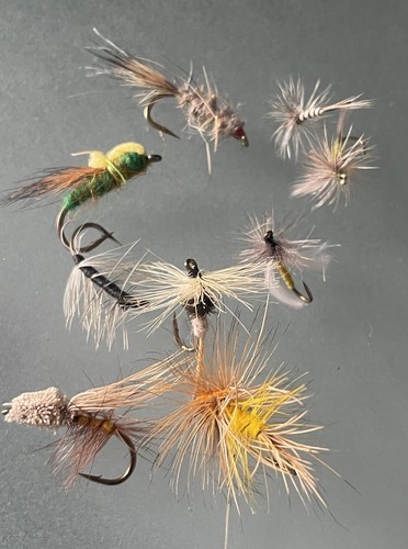 Job lot fishing flies - lot,