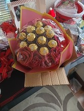 Ferrero Rocher Chocolate Bouquet With Roses Christmas Gift
