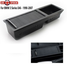 For BMW E46 3 Series Centre Console Storage Tray Coinbox Black 51168217957