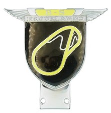 Vintage 1960's - 1970's Brooklands Society Enamel Car Badge Auto Emblem Insignia