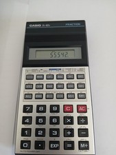 Casio FX-82D Scientific Fraction Batt Calculator with Hard Case 80s Retro Rare