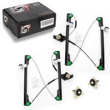 2X Manual Window Lifter Crank Mount Set Front For VW TRANSPORTER V VI T5 T6