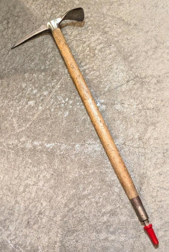 Ice axe wooden handle - wooden, metal