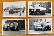 8 bus photographs (5.5" x 3.5"): Bolton Corp 1950s double-deck selection