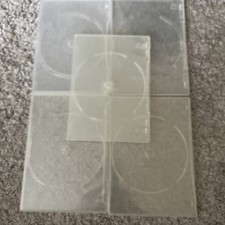 5 x Single DVD Cases 7mm  Slimline Clear