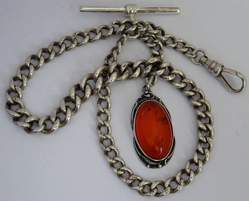 Antique solid silver pocket