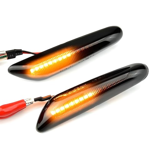 2pcs black smoked side - 2pcs,