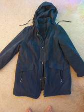 Bon Marche Blue Quilted 3/4 Coat - size M
