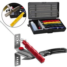Knife Sharpener Deluxe 5 Whetstones Sets Sharpening System For Lansky DeluxeTool