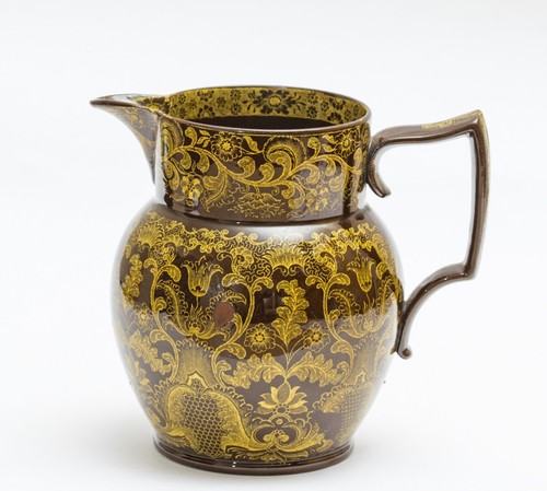 Antique staffordshire yellow - antique,