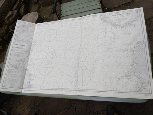 1965 admiralty nautical chart - nautical,