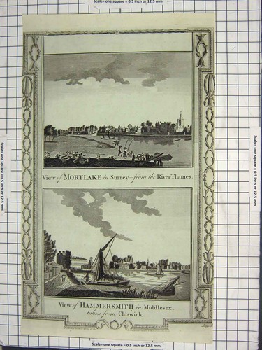 Original old antique print - original,
