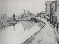Canal at Worsley  L S Lowry