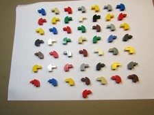 50 GENUINE LEGO MODIFIED CURVED BRICKS 1 X 2 X 1 ROUNDED TOP - VERSATILE