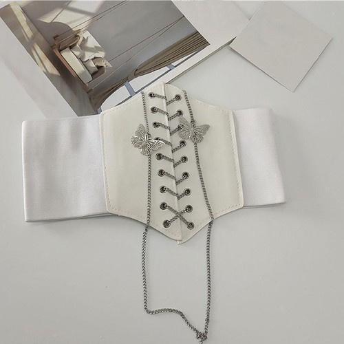 Women super wide belt - women, dresses