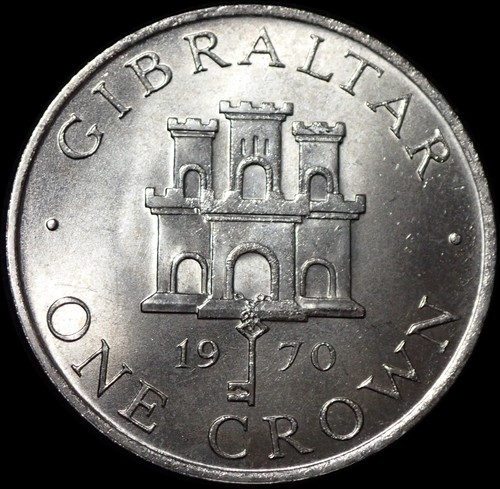 Gibraltar one crown - gibraltar,