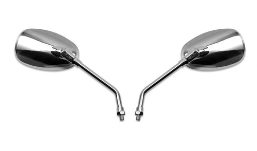 Pair chrome mirrors 10mm - chrome,