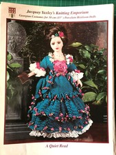 Georgian Dolls Dress Knitting Pattern for 15" Porcelain Doll - Jacquay Yaxley 