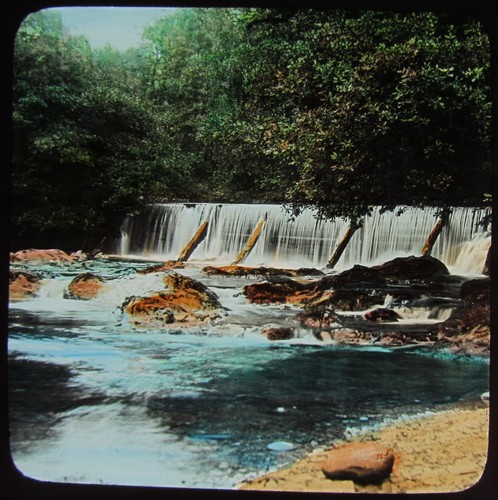 Glass magic lantern - glass, slide