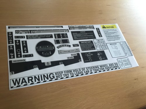 International tractor warning - tractor,