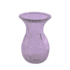 Lilac Glass Flared Posy Vase - H14cm